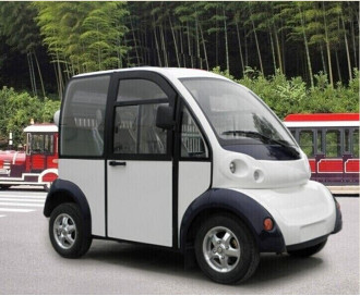 2座電動(dòng)封閉觀(guān)光車(chē)SY-FB2